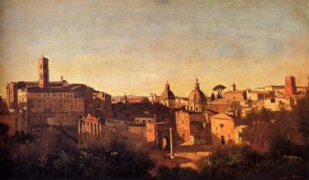 讓 巴蒂斯特 卡米耶 柯羅 Forum Viewed From The Farnese Gardens 讓 巴蒂斯特 卡米耶 柯羅 Forum Viewed From The Farnese Gardens